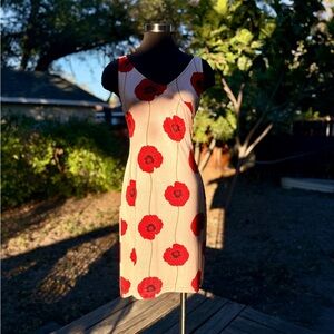 90s 2000s Y2K Tocca Floral Midi Slip Dress